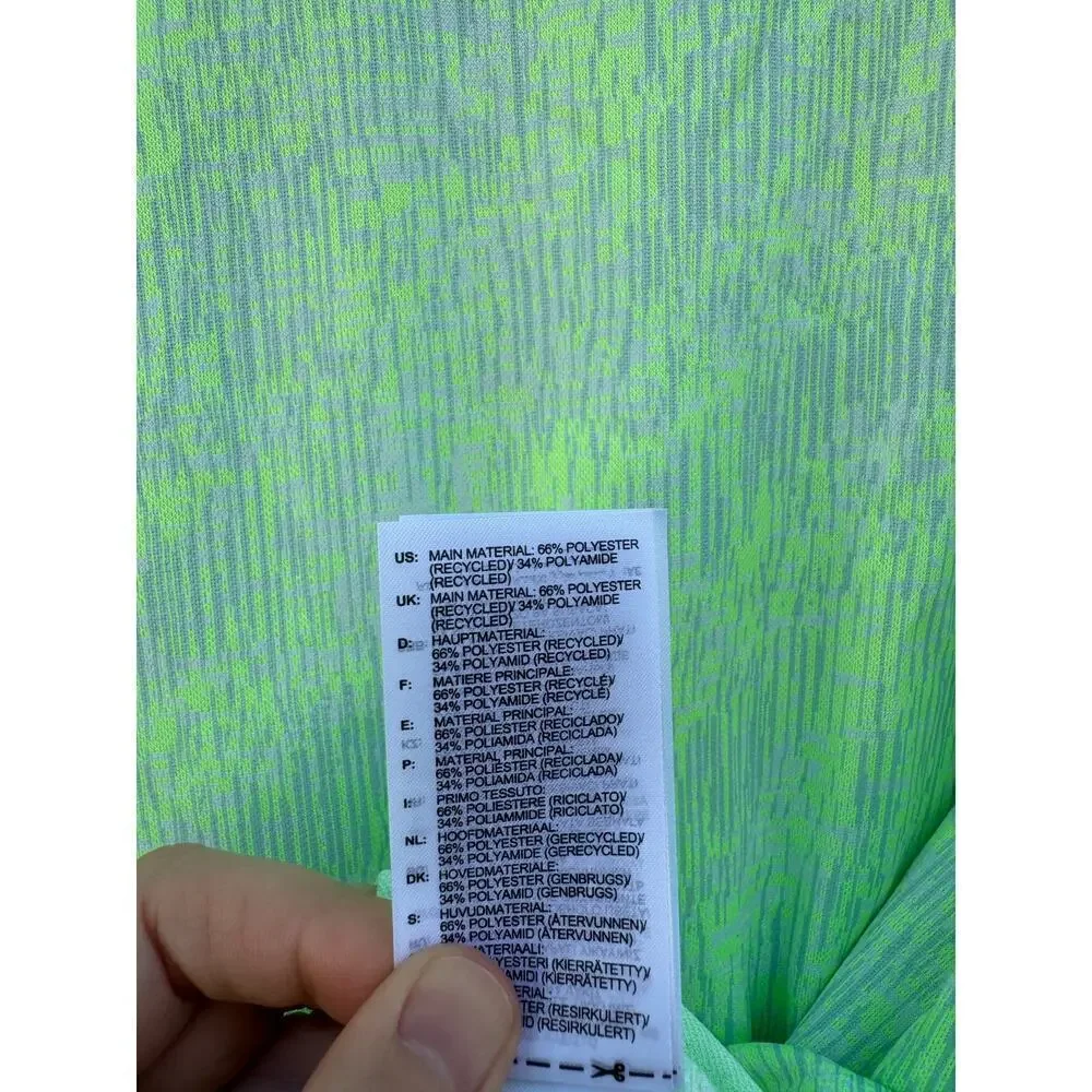 Adidas Golf Polo Green Jacquard Aerial Medium NWT